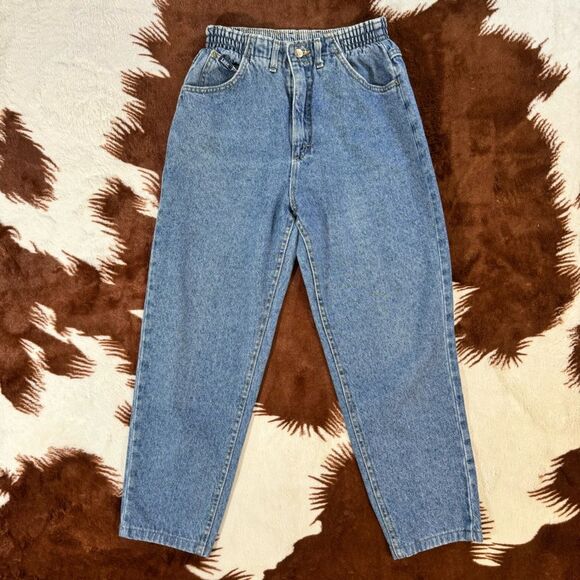 Vintage Lee Stretchy Waist High Waisted Jeans - Picture 9 of 11